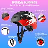 RaMokey Kids Bike Helmet Age 3-15 Cycling Mountain Bicycle w/ Taillight view 3