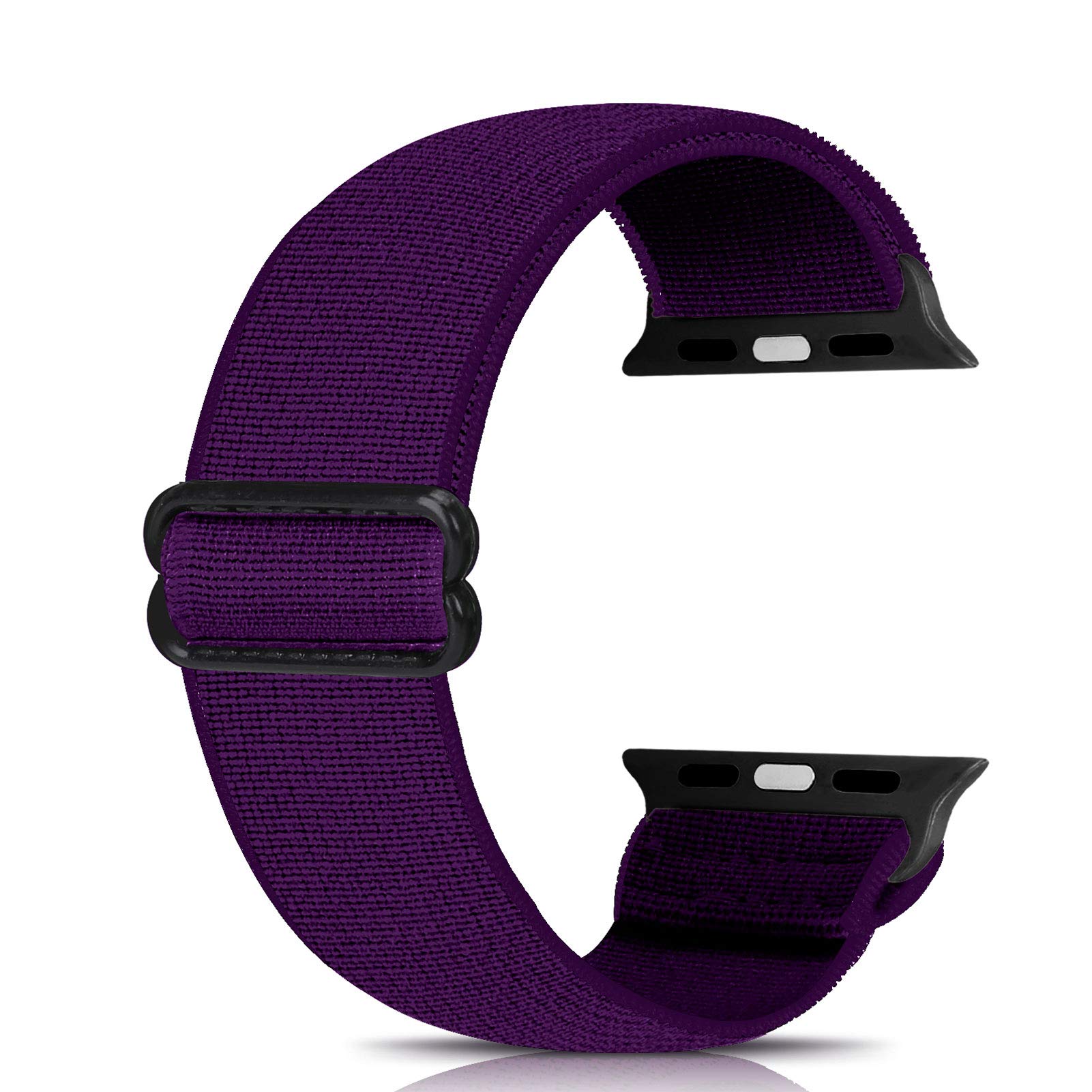 Ecogbd Elastic Replacement Strap Compatible with Apple Watch Strap 38mm 40mm 41mm 42mm 44mm 45mm 49mm, Soft Fabric Nylon Strap for iWatch Series 9,8,7,6,5,4,3,2,1,SE Women Men