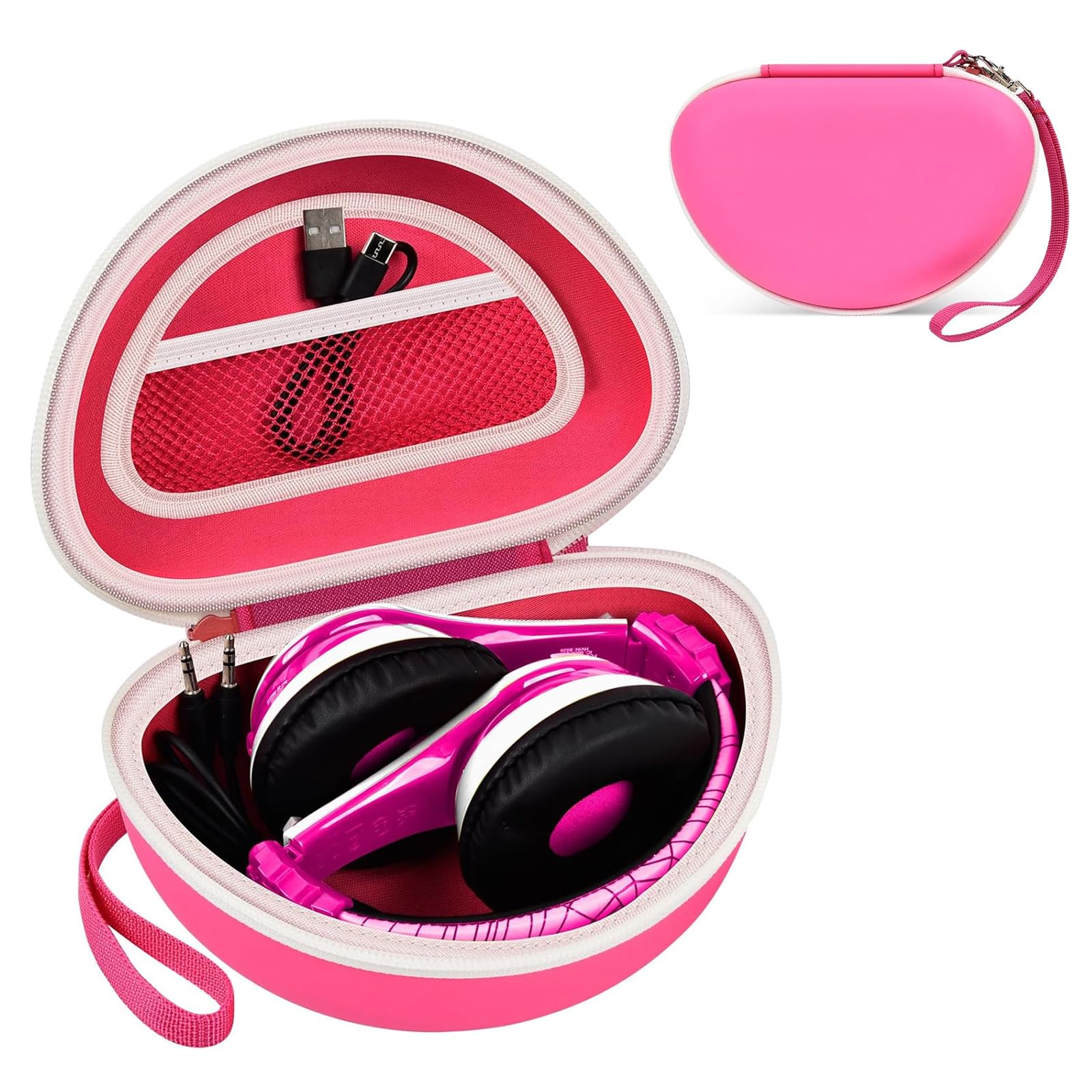 Photo 1 of Case for eKids / for Beats Studio Pro/ for Beats Solo3 / for Beats Studio3/ for Beats Solo2 Wireless Bluetooth Portable Headphones, Kids and Toddler Headband Storage Holder Bag Pouch (Box Only)?Pink)