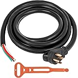 Mophorn 15Ft 50 Amp Generator Extension Cord 4 Wire 6 Gauge STW 6/3+8/1 Generator Cord 125V 250V UL Listed Generator Power Co