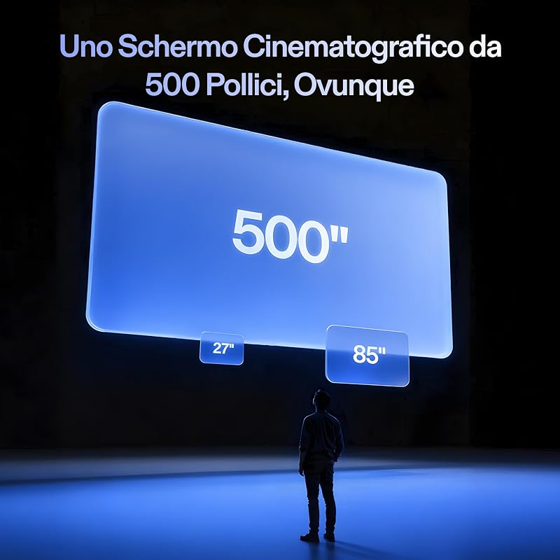 1S Occhiali AR, Schermo Virtuale 500", Chip X1, 3DoF Nativo