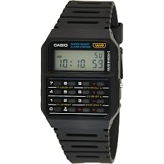 Casio Men's Twincept Databank Ani-Digi Resin Watch Black CA-53W ...