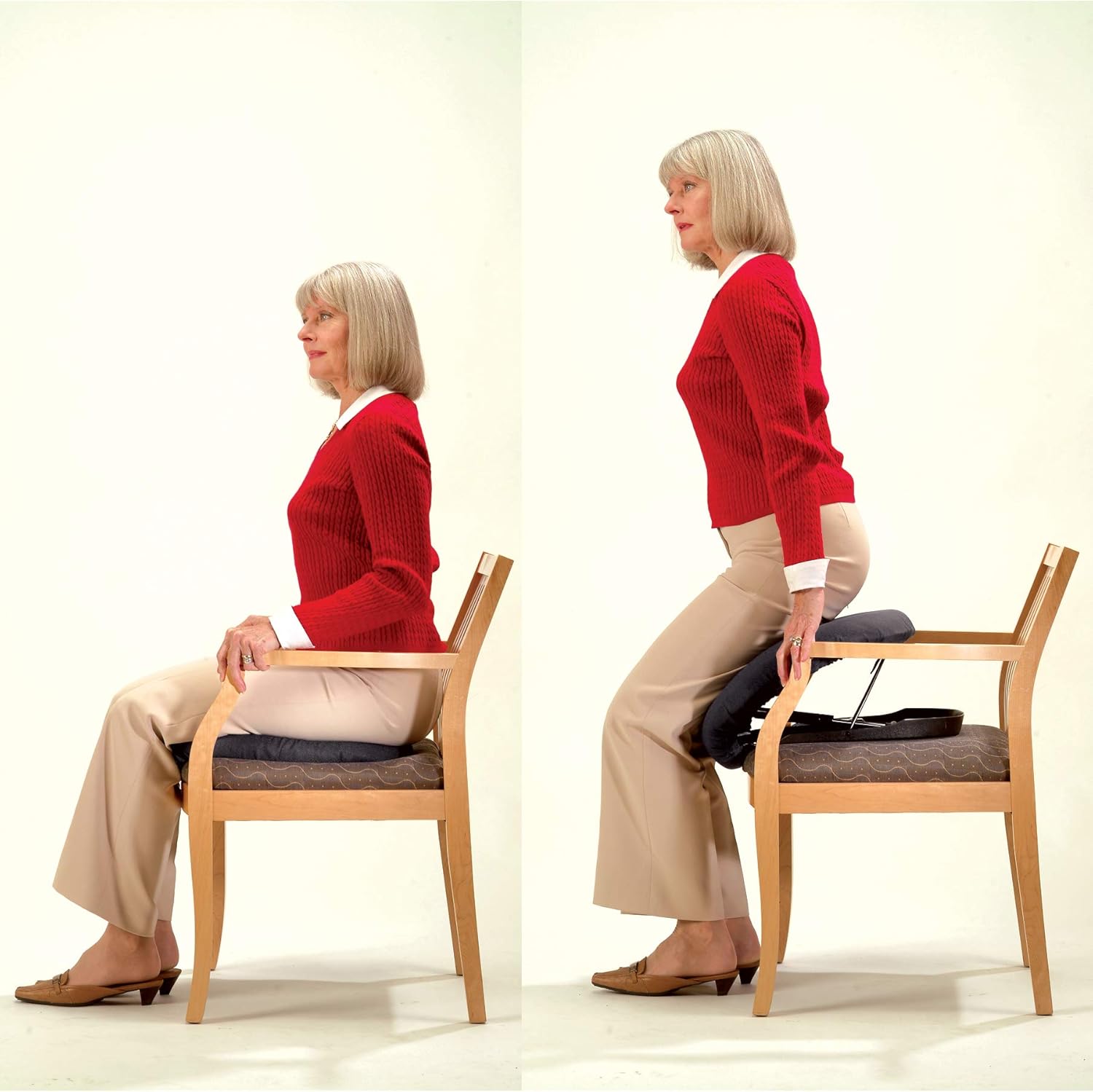 Carex Uplift Premium Seat Assist With Memory Foam - Chair Lift And Sofa Stand Assist - 70% Seat Lift Assistance Up To 230lbs, Standard: Health & Personal Care