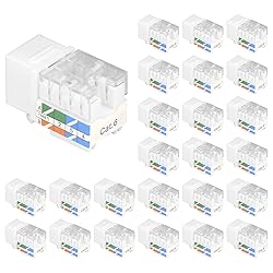 VCE Cat6 RJ45 Keystone Jack Insert UL Listed