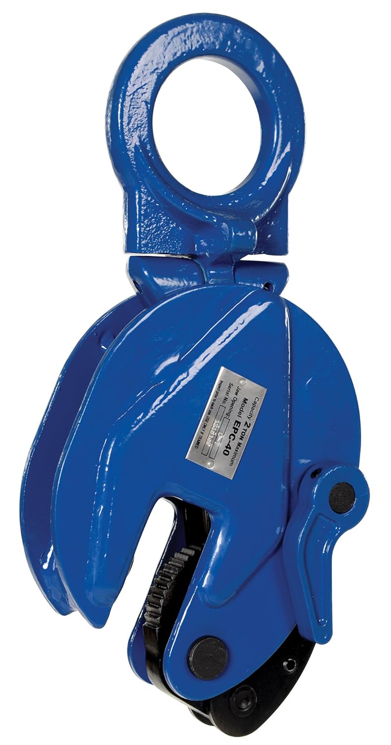 Vestil EPC-40 Vertical Plate Clamp, 1" Plate Thickness, 4000 lbs Working Load Limit, 2.38" Bale Opening: Lifting Clamps: Industrial & Scientific