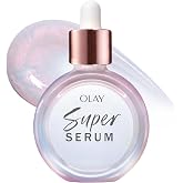 Olay Super Serum - Glow Serum for Face - Activated Niacinamide, Vitamin C &amp; E, Collagen Peptide, AHA - 5-in-1 Benefits - Brightens, Hydrates, Smooths, Firms, Evens Tone, Proactive Anti-Aging, 1.0 Oz