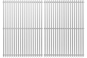 jkxoo 18.75" 2Pack Stainless Steel Cooking Grill Grates for Weber Genesis II 300 and Genesis II LX 300 Series Gas Grills, Genesis II E&S 310 315 320 325 340, Replacement Parts for Weber 66095