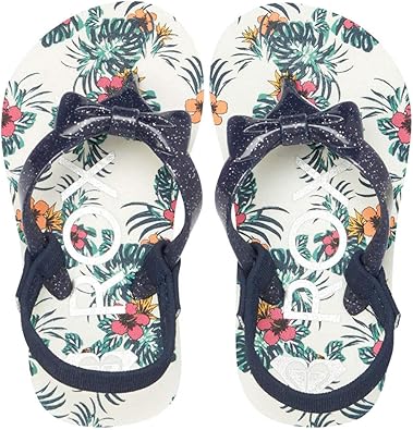 Amazon ロキシー Roxy ビーチサンダル キッズ 女の子 ストラップ付き ベビー サンダル 女の子 ベビー サンダル リボン シンプル おしゃれ 子ども用 サンダル