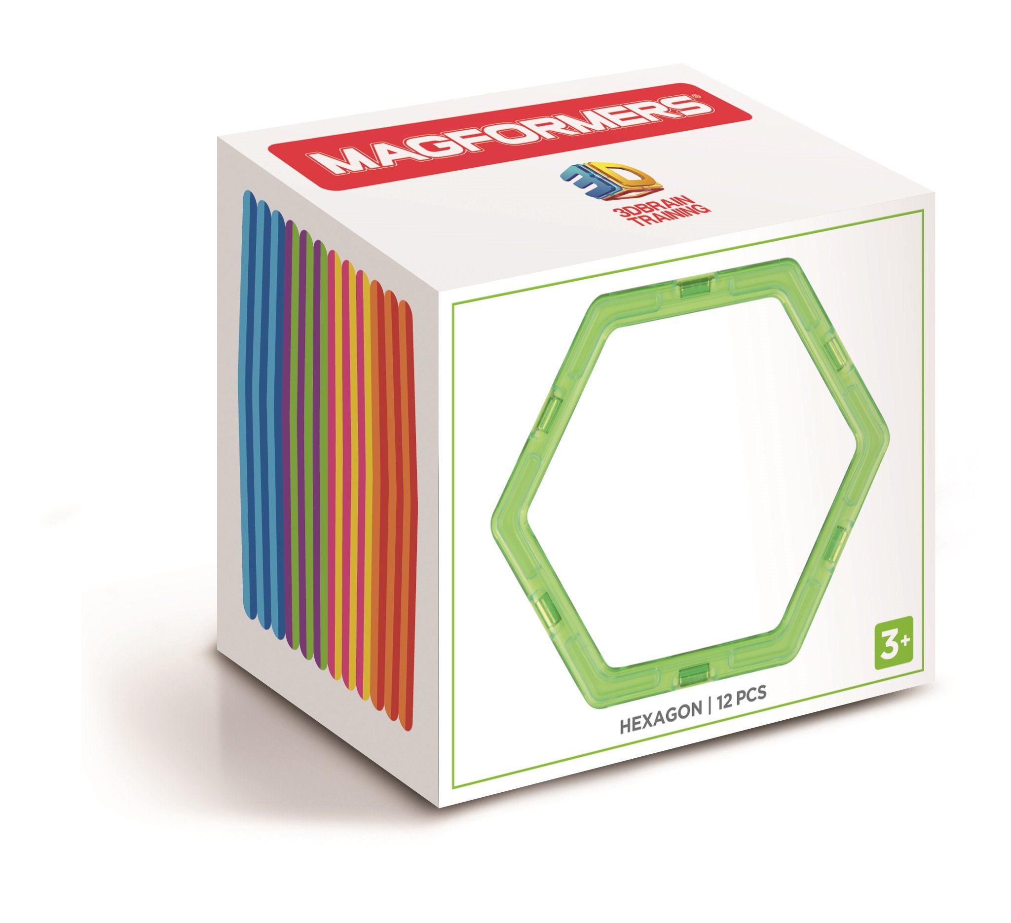 MAGFORMERS 278-33 40 Set mit Aufbewahrungsbox Magnetic Toy, Orange, Green, red, Blue