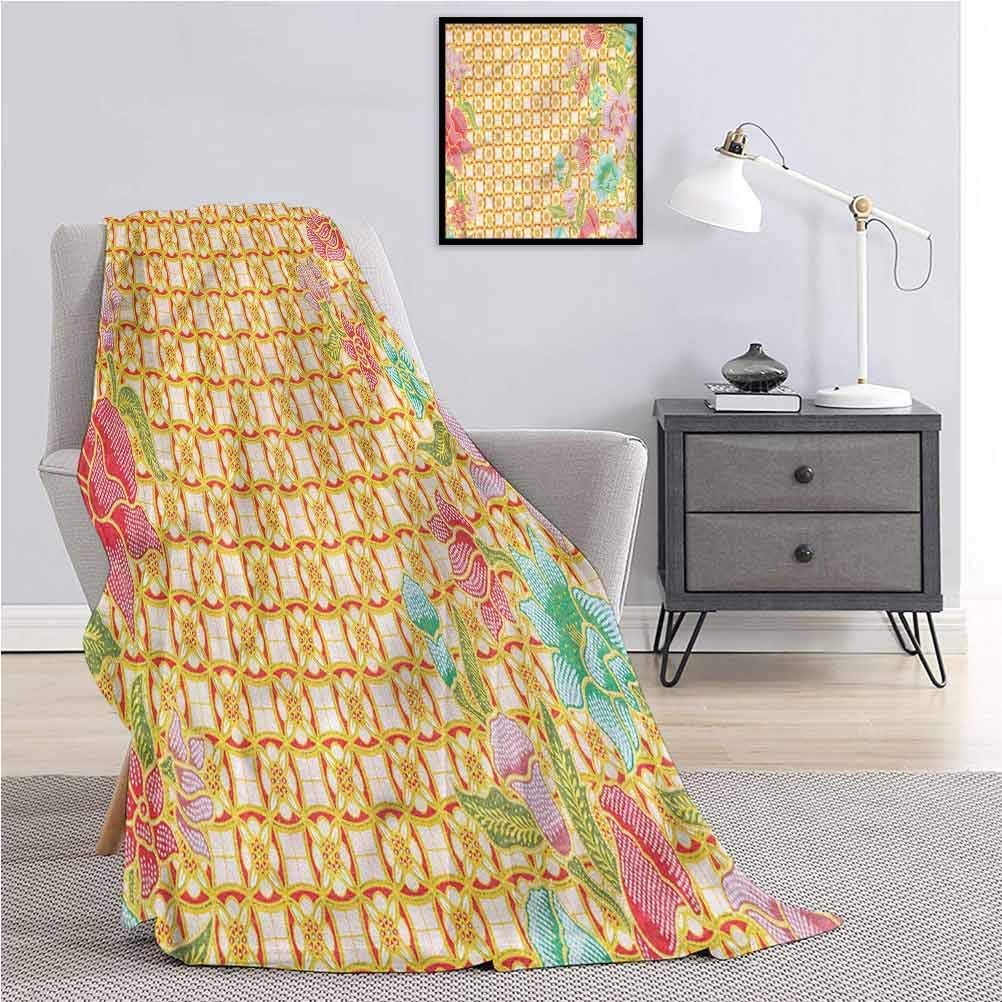 Toopeek Batik Rugged or Durable Camping Blanket Traditional Malaysian