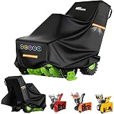 1200D Snowblower Covers Heavy Duty Waterproof,zipper for easy access | Outdoor Snow Thrower Cover Universal Fit for EGO, Honda, Ryobi, Cub Cadet, Ariens, Troy Bilt, Snow Joe, Toro and PowerSmart