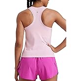 CRZ YOGA Seamless Racerback Tank Tops for Women - Gym Workout Athletic Running Sleeveless Shirts Breathable Scoop Neck