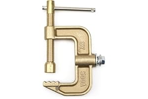 Vaphy 500A G-shape Welding Ground Clamp Brass Ground Earth Clamp Suitable for MIG MMA TIG ARC
