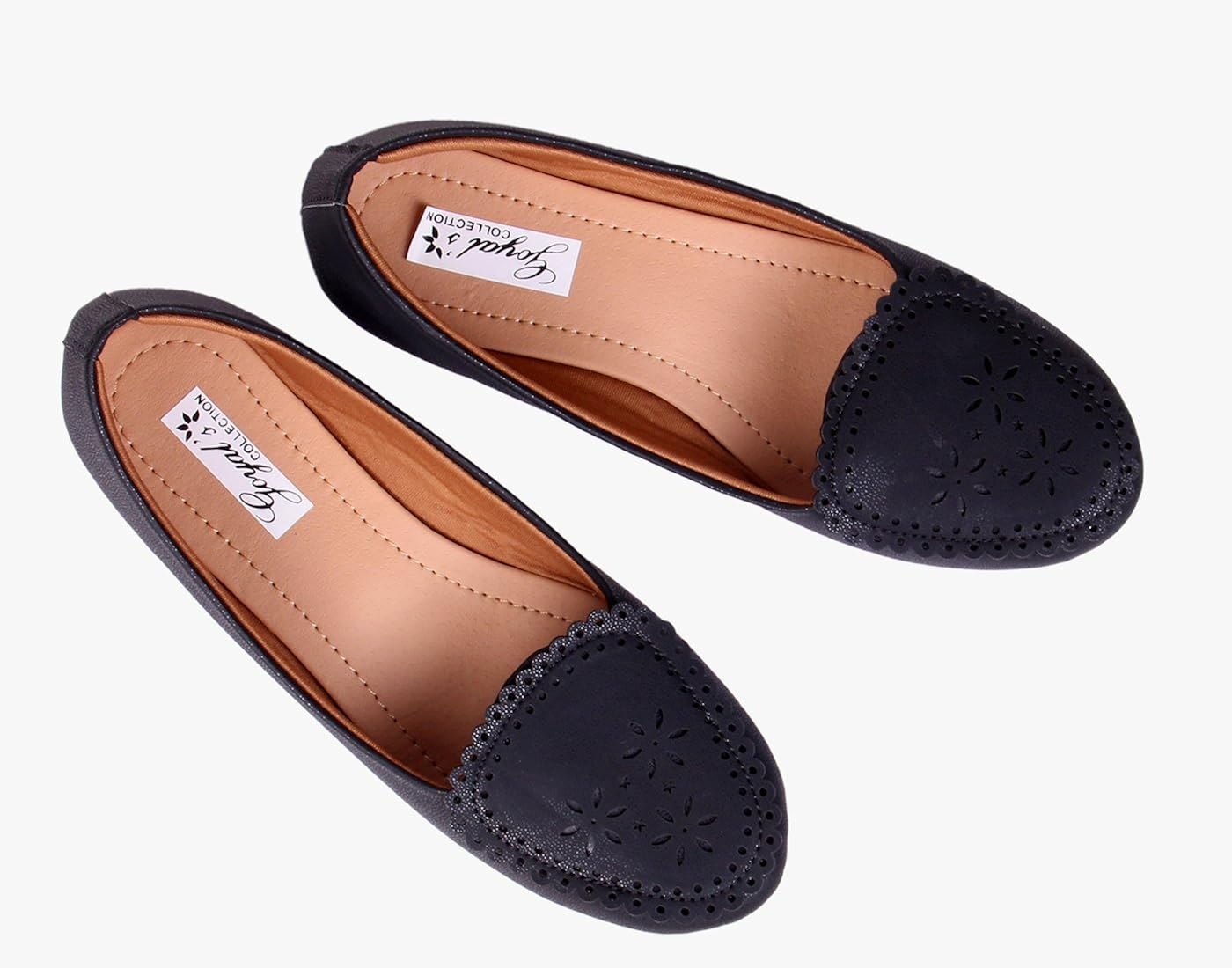 goyal black cutwork loafer bellies