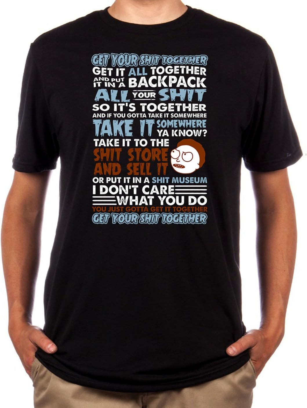 Get Your S**T Together Rick & Morty T-Shirt - Mens Comedy T-Shirt