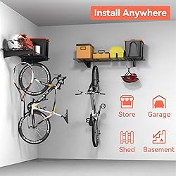 TORACK 2 Pack Garage Storage System Shelves, 15" x