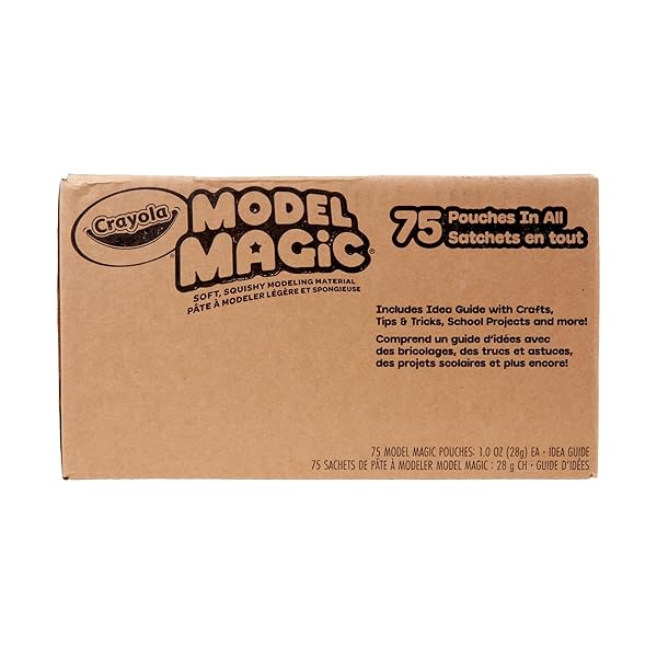 CRAYOLA MODEL MAGIC – WHITE (75CT), 1OZ MODELING AIR DRY CLAY ALTERNATIVE, TEACHER CLASSROOM MUST HAVES, BULK SCHOOL SUPPLIES FOR KIDS, 3+