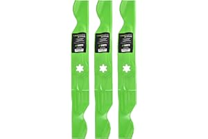8TEN LawnRAZOR Mower Blade Set for Cub Cadet 942-04053C MTD Troy-Bilt RZT 50 LGT LT 1050 942-04053B 942-04056c (High-Lift)