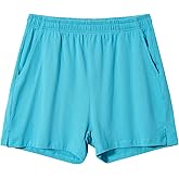 HEAVYWOOD Mens Pajamas Bottoms 4 Inch Cotton Loose Lounge Sleep Shorts Comfy Breathable Sleepwear with Pockets