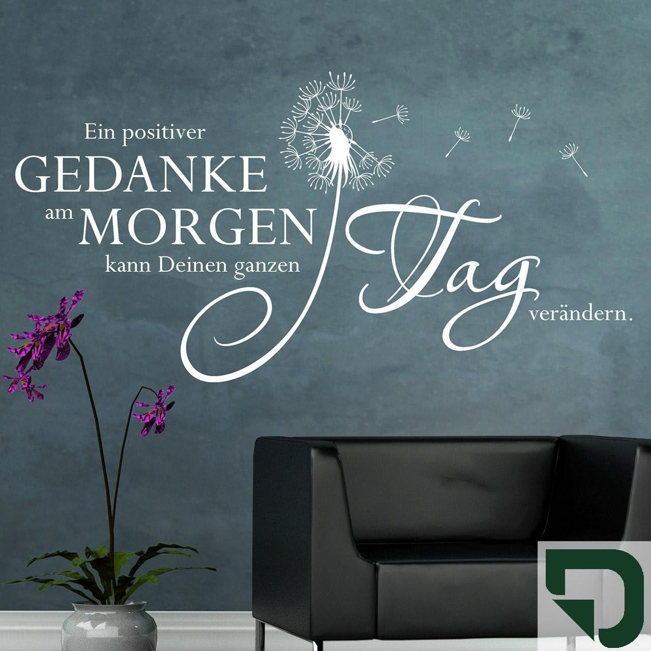 DESIGNSCAPE® Wandtattoo Ein positiver Gedanke am kann Deinen