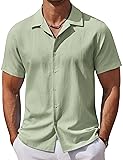 COOFANDY Men Casual Summer Shirts Short Sleeve