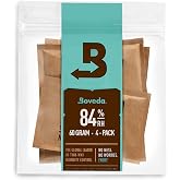 Boveda 84% Seasoning Packs, Size 60, 4-Pack &ndash; Wood Box | Seasoning packs for new wood boxes, 14 days each, then discard and switch to a maintenance humidity - in resealable bag