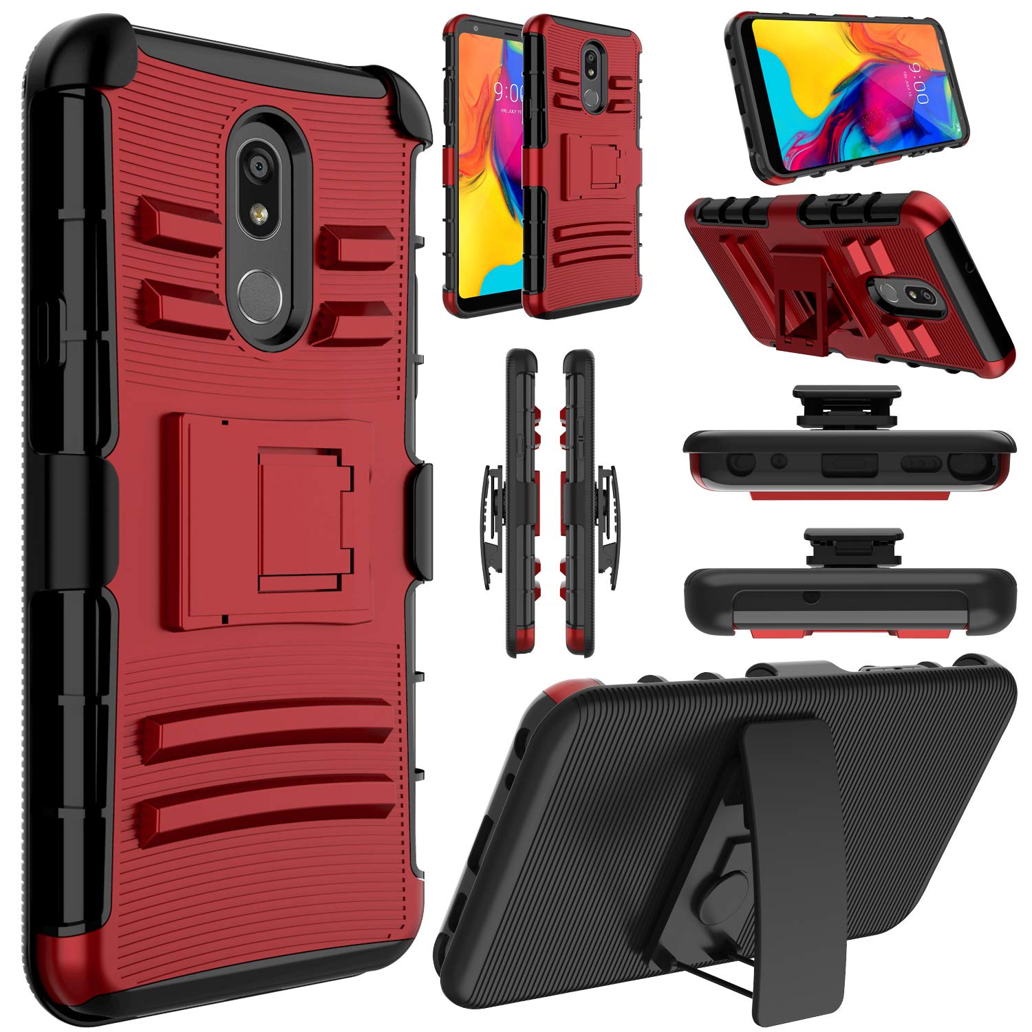 Best Lg Stylo 3 Case 3 Layer With Holster And Kickstand