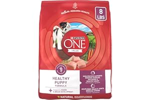 Purina ONE Plus Healthy Puppy Formula High Protein Natural Dry Puppy Food with added vitamins, minerals and nutrients - 8 lb. Bag