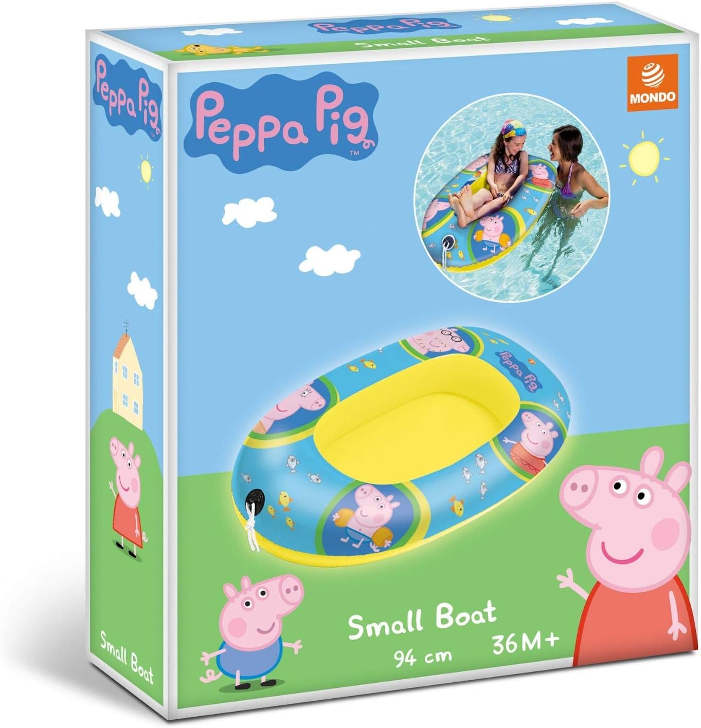 Mondo Toys Peppa Pig Small Boat Inflatable Dinghy for Children