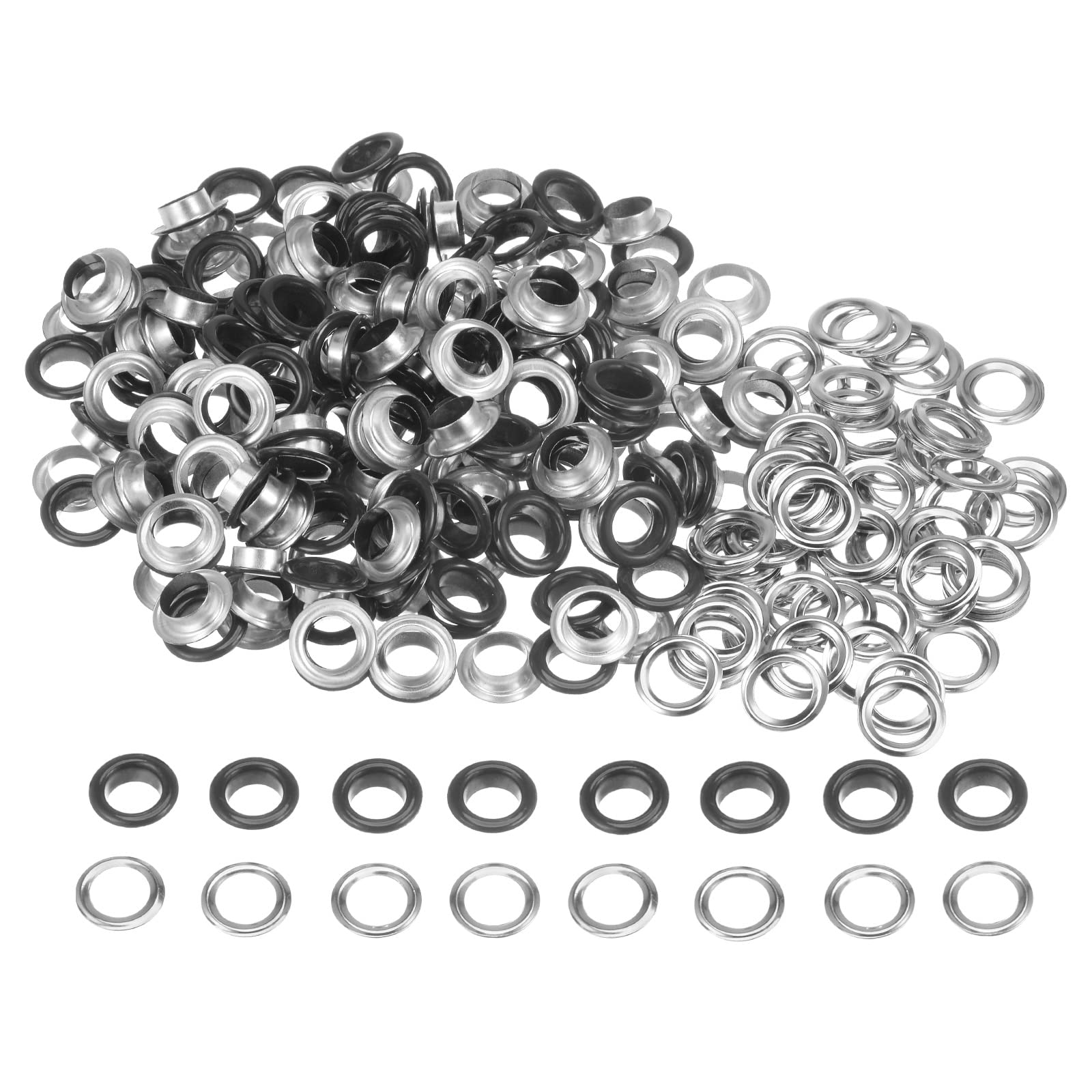 HARFINGTON 200 Set Color Round Grommets 10mm