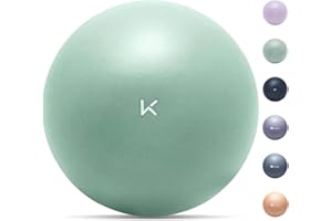 KEEP Pilates Small Exercise Ball Anti-Burst - Thickened Yoga Ball With Pump for Physical Therapy, Fitness, Workout, and Core Strength