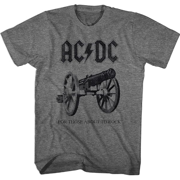 【AC/DC ロックT】For Those About To Rock AC/DC - Those About To Rock Distressed Soft Adult T-Shirt
