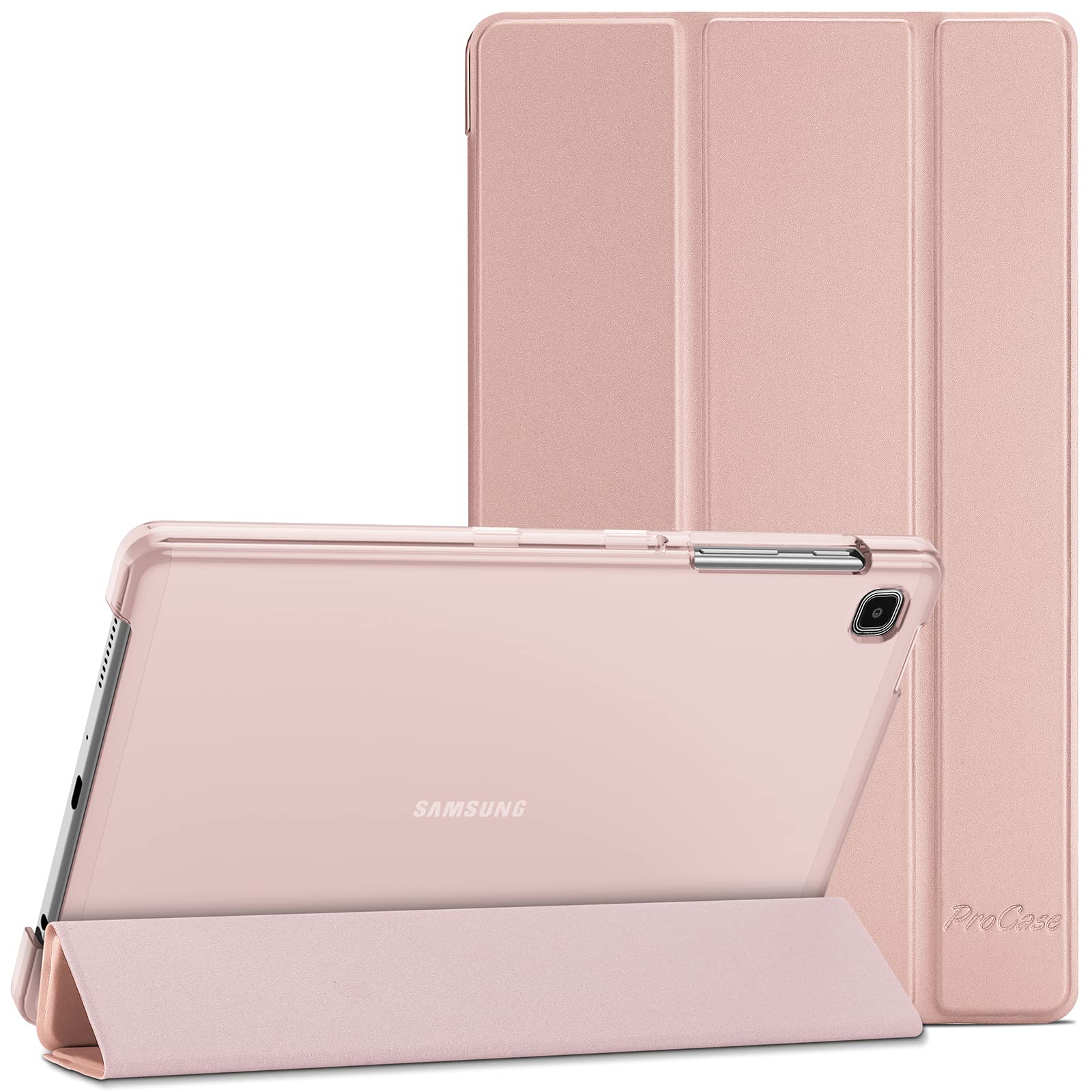 ProCase Cover for Samsung Galaxy Tab A7 Lite 8.7 Inch 2021 tablet Model SM-T220/T225/T227，Slim Stand Hard Back Shell Protective Case for Galaxy Tab A7 Lite 8.7"- Rosegold