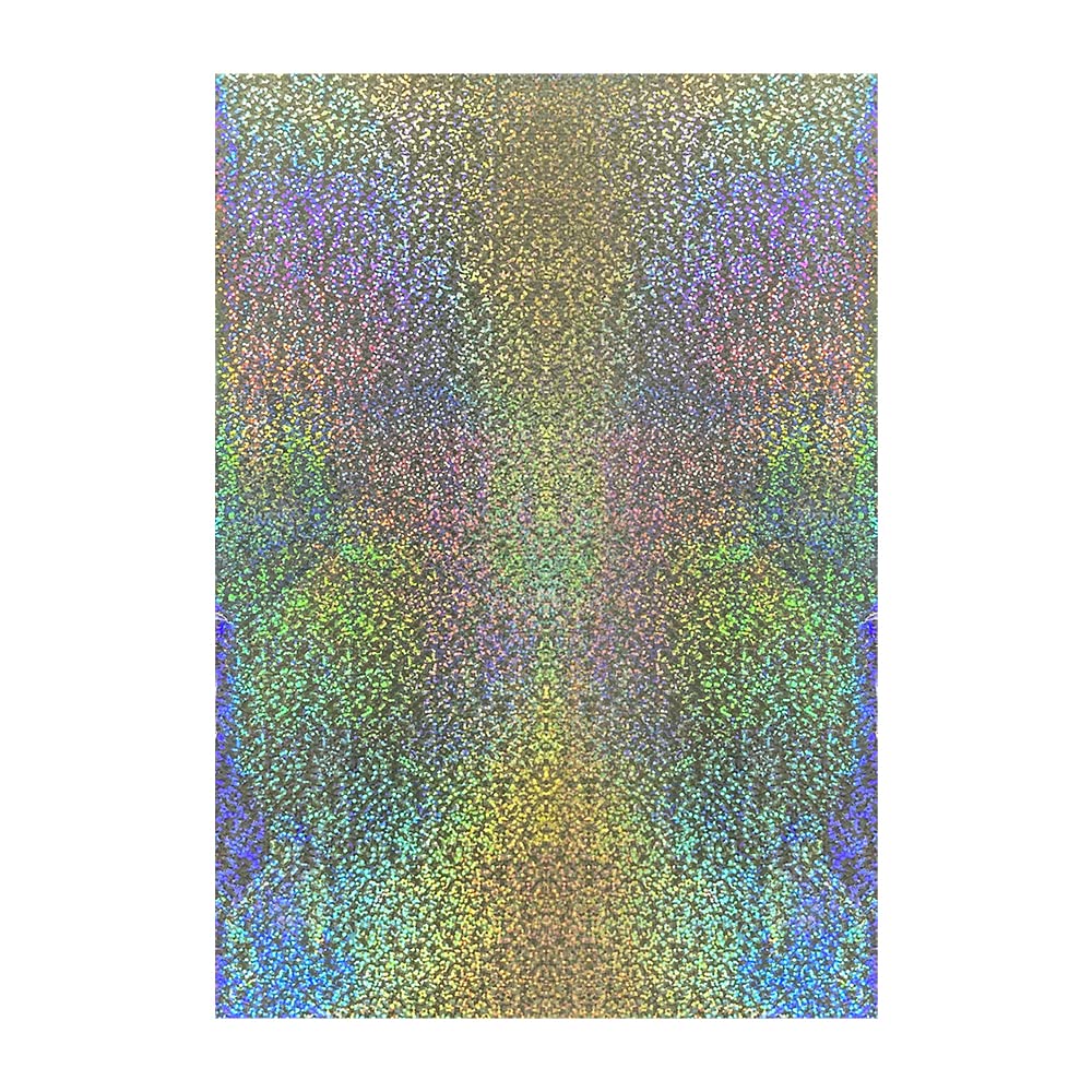 CYFUN DESIGN 50 Sheets Toner Reactive Foil Sheet for Crafts Paper Holographic Heat Transfer Craft Scrapbooking Stamping Cardstock DIY Accessories 7.9 x 11.4inch-Shattered Silver