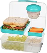 Sistema Bento Box Lunch 1.65 L Minty Teal with Compartments view 7