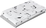 Penguin Home Set of 2 Recycled Cotton Tea Towels 50x70 cm White Grey Black view 6