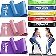 YESMIDE Resistance Bands for Working Out, 8 Pack Exercise Bands with 8 Resistance Levels, Booty Bands for Leg and Butt, Workout Bands Set for Therapy, Multicolor