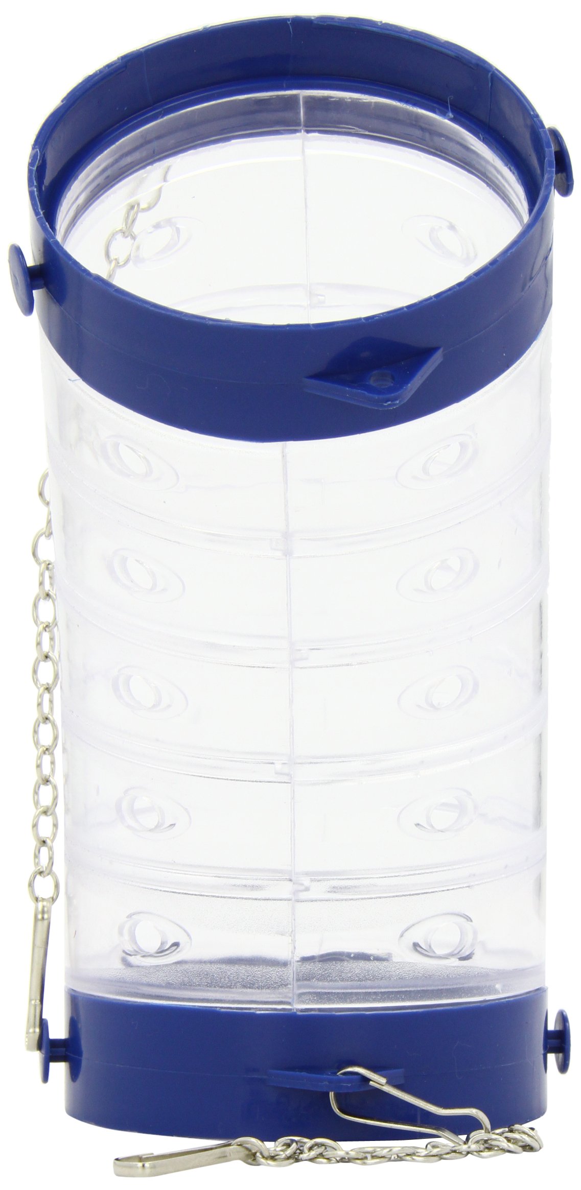 Little Friends Clear Curved Tube with Chains, Blue Rings
