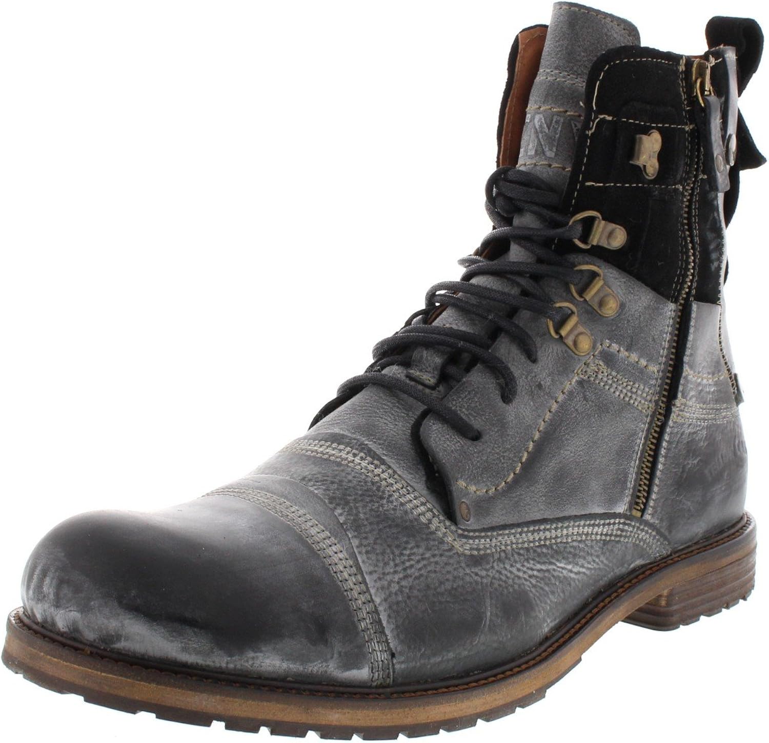 Yellow Cab Shoes Boots Soldier 18017 Black, Size50 Amazon.co.uk