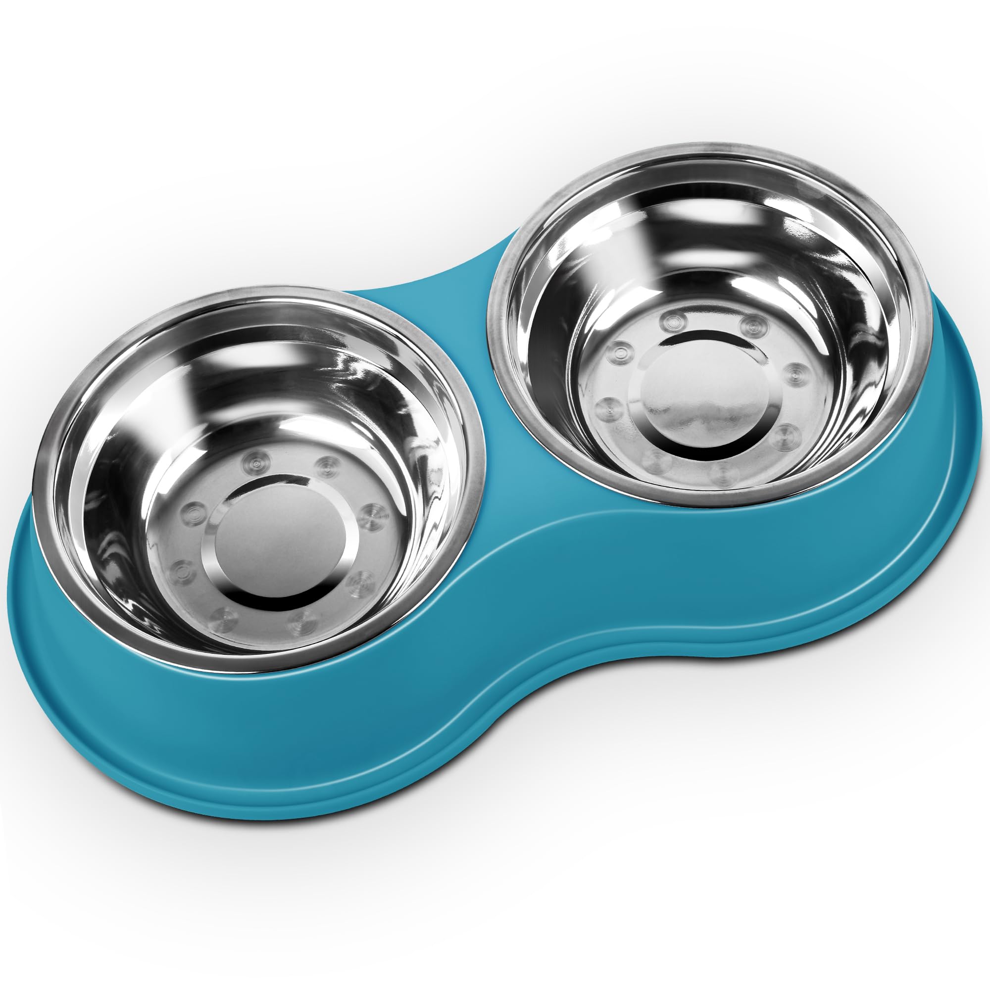 Photo 1 of Epetslove Dog Bowls Large Stainless Steel Dog Water and Food Bowls Set with No-Slip Base, Pet Feeder Bowls Raised Edges for No Spill, Dog Cat Dish for Small, Medium, and Large Pets
