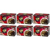 Trung Nguyen &mdash; G7 Instant Coffee &mdash; Pure Black &mdash; 100% Soluble Coffee &mdash; Strong and Bold &mdash; Instant Vietnamese Coffee (15 Packets/Box, 6 Pack)