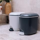 Addis Premium Deluxe Bathroom Pedal Bin 3.5 L Inner Removable Bucket Light Grey view 5
