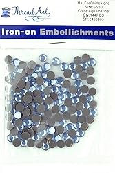 Threadart SS30 (6.5mm) Aquamarine Hot Fix