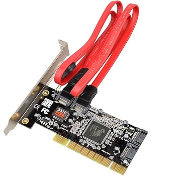 CTYRZCH (TM) 4 Ports SATA Serial ATA PCI RAID Adaptor Controller Card with TWO SATA Date Cables