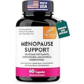 Complete Menopause Support Supplement For Women | With Ashwagandha, Black Cohosh, Dong Quai & Muira Puama | Helps Easing Hot Flashes, Night Sweats, Mood Swings, Hormone Balance & Harmony | 60 Capsules