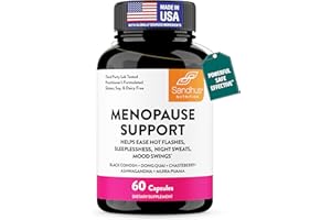 SANDHU'S Complete Menopause Support Supplement For Women | With Ashwagandha, Black Cohosh, Dong Quai & Muira Puama | Helps Easing Hot Flashes, Night Sweats, Mood Swings, Hormone Balance & Harmony | 60 Capsules