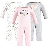Hudson Baby Unisex Baby Cotton Coveralls, Girl-Mommy, 18-24 Months