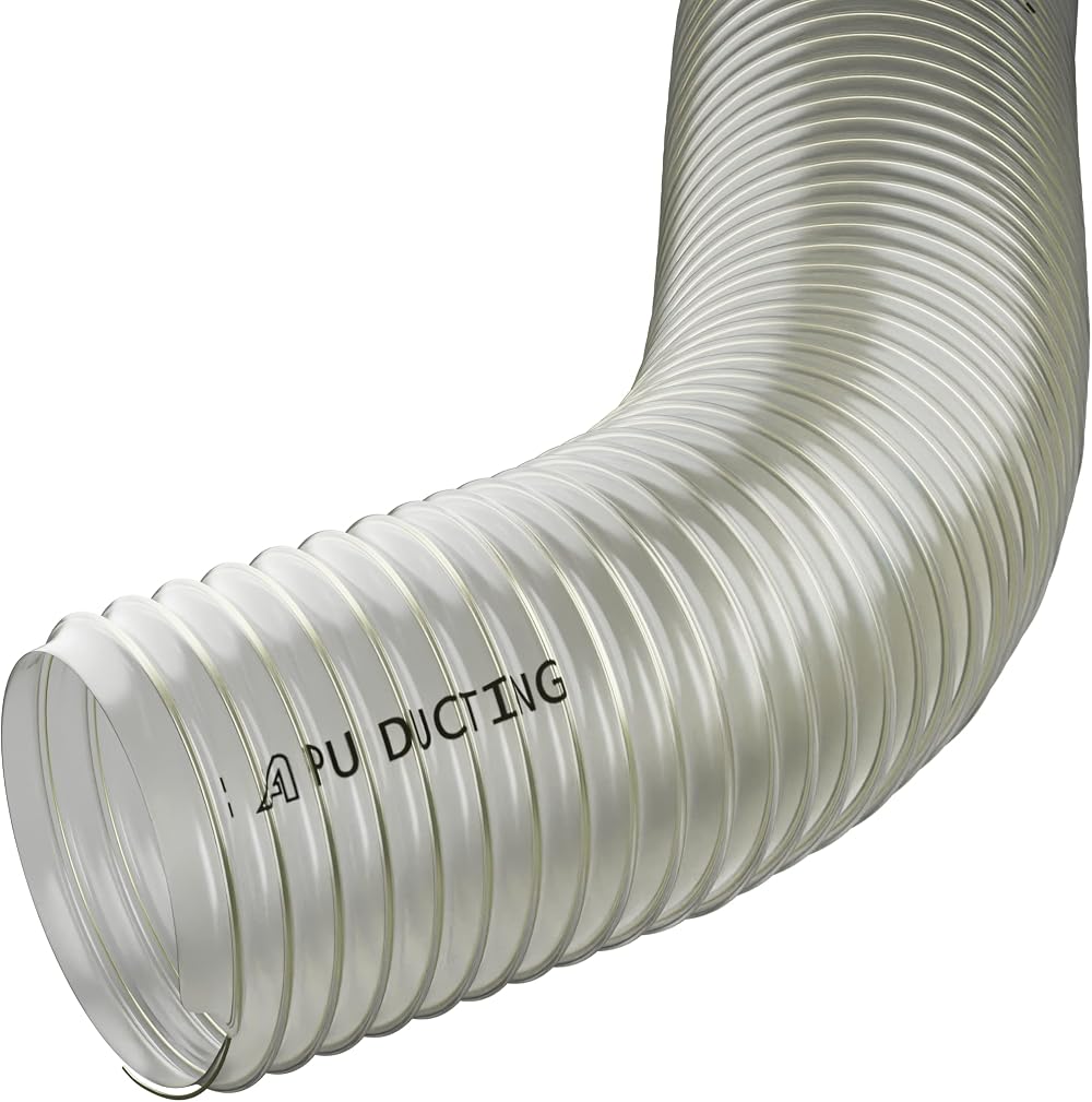 AP Automotive 100mm 4 Inch Polyurethane Dust Fume Extraction Pipe 2M