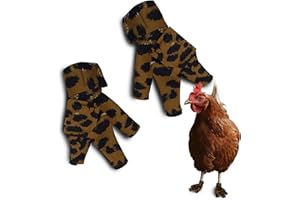Birdy Bootie Chicken Shoes for Injured Feet – Protective Neoprene Footwear for Chicken, Open-Toe Design for Bumblefoot Relief, Made in USA - Standard, 3" Max. Inside Width, Leopard