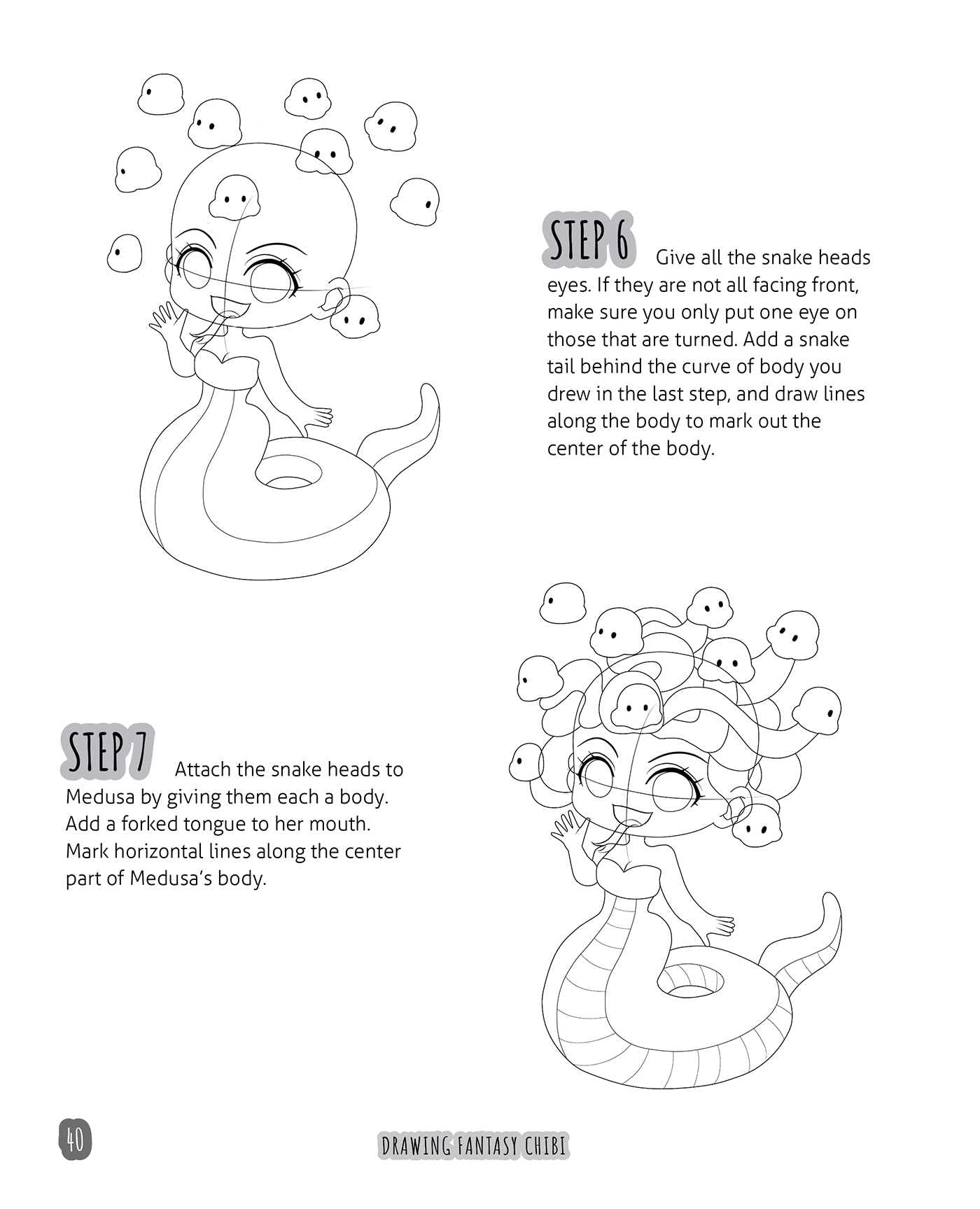 Drawing Fantasy Chibi: Learn How to Draw Kawaii Unicorns, Mermaids, Dragons, and Other Mythical, Magical Creatures! (How to Draw Books)